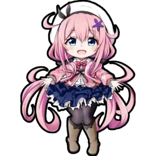 😍 Chibi, Anime, Manga, Mignon, Kawaii, Fille telegram sticker