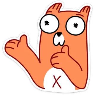 👍 cat, cartoon, animal, sticker, character telegram sticker