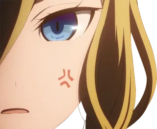 💢 Anime, Wütend, Charakter, Ausdruck, Illustration telegram sticker