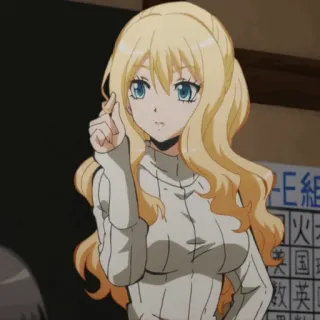 🌙 Irina Jelavić Assassination Classroom Anime, Irina Jelavić, Assassination Classroom, Blondynka, Kobieta telegram sticker