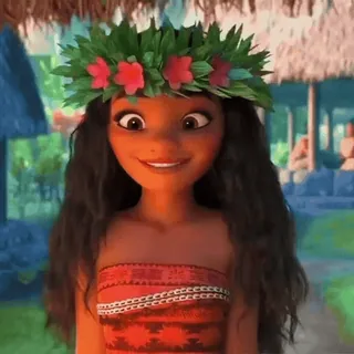 👀 Moana モアナ, ディズニー, アニメ, プリンセス, 島, 海 whatsapp sticker