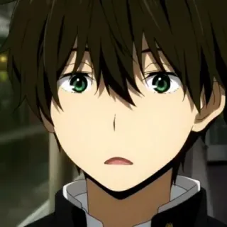 🌿 Oreki Houtarou Hyouka 애니메이션, 만화, 빙과, 오레키 호타로, 캐릭터, 인물 사진 telegram sticker