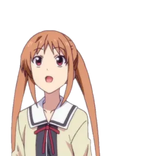 👩 Anime, Garota, Personagem, Bonito, Ilustração telegram sticker