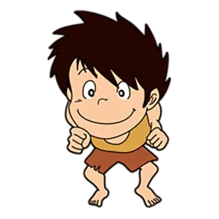 😃 Cartoon, Junge, Illustration, Kind, lächelnd, Figur telegram sticker