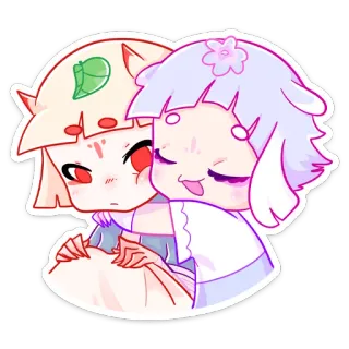 🤗 Anime, Cartoni animati, Carino, Kawaii, Sticker, Arte digitale, Illustrazione, Chibi whatsapp sticker