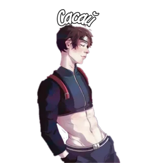 🌟 Сасай anime, character, teen, boy, fanart telegram sticker