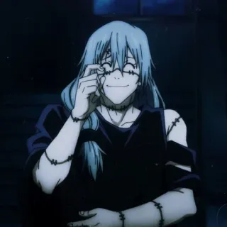 🫐 Mahito Jujutsu Kaisen anime, character, mahito, jujutsu kaisen, manga, cursed spirit whatsapp sticker