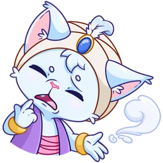 😒 Katze, Cartoon, Sticker, lustig, Meme, süß, Illustration telegram sticker