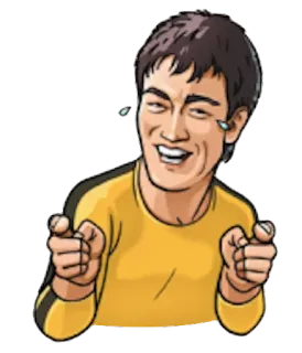 🙌 Bruce Lee Bruce Lee, Artes marciales, Luchador, Icono, Leyenda, Artes marciales chinas whatsapp sticker