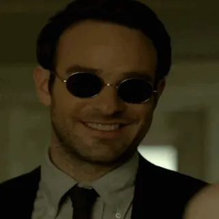 🕶 Daredevil Сорвиголова, Marvel, Супергерой, Слепой, Чарли Кокс, Сериал, Netflix, Комиксы telegram sticker