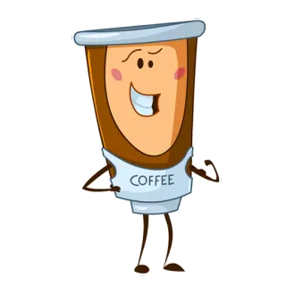 Hi Coffee! - Diveo Media whatsapp stickers