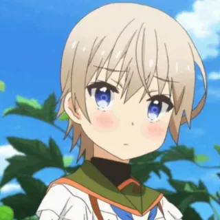 🗝 Anime, Manga, Niedlich, Mädchen, Kurze Haare, Erröten telegram sticker