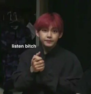 🙄 listen bitch K-pop, Meme, Offensivo, Celebrità, Divertente telegram sticker