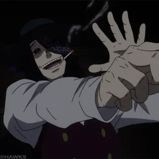 🚬 Аниме, Курение, Сигарета, Персонаж, Фанарт telegram sticker