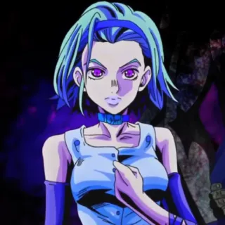 🍡 Trish Una JoJo's Bizarre Adventure Anime, Manga, Trish Una, JoJo's Bizarre Adventure, Charakter, Illustration telegram sticker