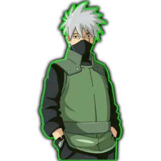😐 Kakashi Hatake Naruto 카카시, 나루토, 애니메이션, 닌자, 만화, 캐릭터, 팬아트 telegram sticker