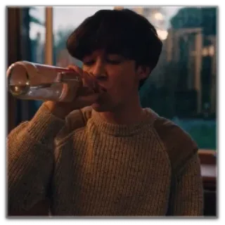 🍾 minum, orang, botol telegram sticker