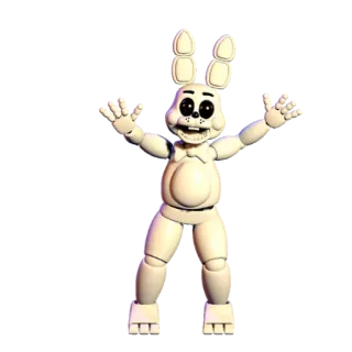 🌟 Bonnie Five Nights at Freddy's rabbit, animatronic, video game, horror, creepy, character telegram sticker