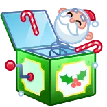 ™️ Santa Claus Natale, Babbo Natale, gioco a sorpresa, feste, bastoncino di zucchero, giocattolo whatsapp sticker
