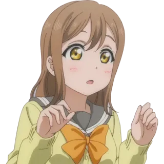 😳 anime, girl, school uniform, cute, cartoon, character telegram sticker