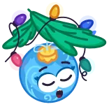 π΄ christmas, ornament, holiday, decoration, cute, character telegram sticker