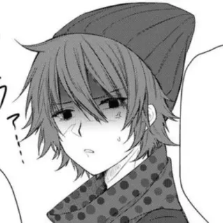 🌟 Chłopak anime, Manga, Smutny, Nieszczęśliwy, Ilustracja telegram sticker