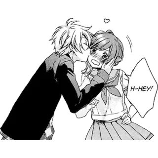 ✳️ H-HEY! Anime, Beso, Pareja, Manga, Amor, Romance telegram sticker
