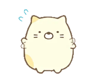 ⛹ cat, cute, kawaii, animal, sticker, cartoon whatsapp sticker