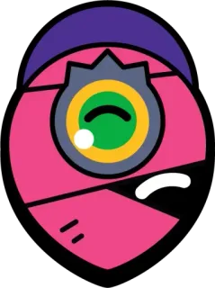 🙂 occhio, rosa, astratto, adesivo, cartone animato whatsapp sticker