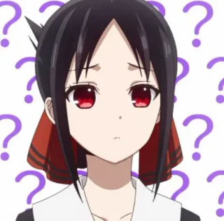 🙁 Kaguya Shinomiya Kaguya-sama: Love Is War Anime, Fragezeichen, Kaguya Shinomiya, Verwirrt, Kaguya-sama: Love is War whatsapp sticker