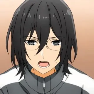 ❤ Anime, Mann, Brille, Charakter, Horimiya telegram sticker