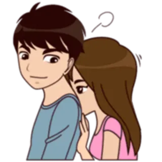 😌 Dessin animé, Couple, Amour, Romance, Relation telegram sticker
