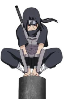 😑 Itachi Uchiha Naruto 忍者, 动漫, 漫画, 鼬, 宇智波, 写轮眼, 剑 telegram sticker