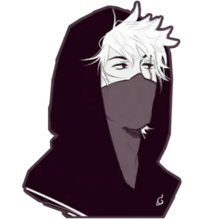 😐 Kakashi Naruto 애니메이션, 나루토, 카카시, 닌자, 만화, 캐릭터 telegram sticker