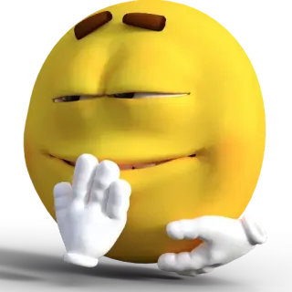 😊 Emoji, Giallo, Sorrisetto, Personaggio whatsapp sticker