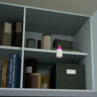 ☠ Других кулинарных книг не нужно! (том 2) prateleira, livros, cozinha, potes, garrafa, armário telegram sticker