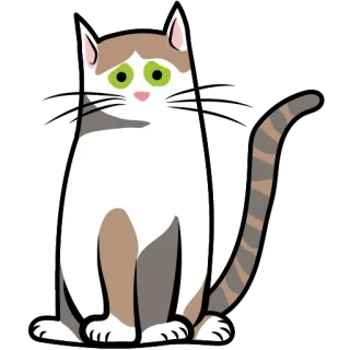 🥺 Katze, Aufkleber, Tier, Cartoon, Haustier, Katzenartig telegram sticker