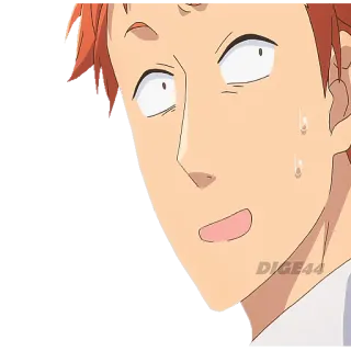 😳 Anime, Scioccato, Sorpreso, Espressione, Personaggio, Cartone animato telegram sticker