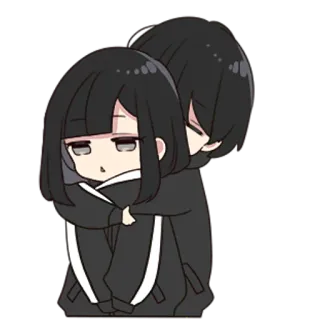 🤗 Anime, Coppia, Abbraccio, Carino telegram sticker