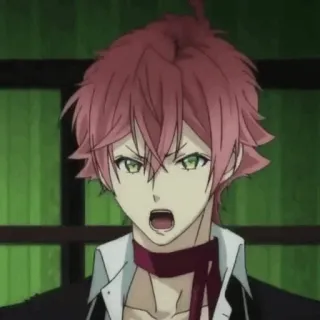 🍷 Ayato Sakamaki Diabolik Lovers anime, manga, red hair, vampire, Diabolik Lovers telegram sticker