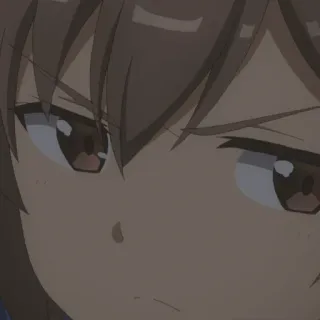😒 Anime, Dibujos animados, Mujer, Chica, Enojado/a, Cara telegram sticker