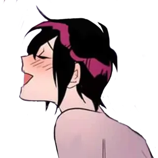🙂 Мультфильм, Аниме, Девушка, Румянец, Эмоция telegram sticker