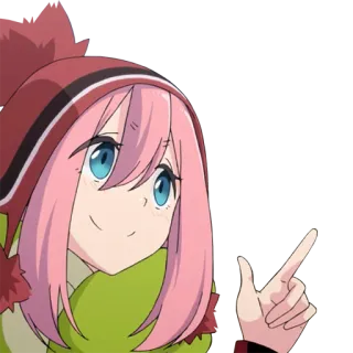 ☝️ 动漫, 女孩, 可爱, 卡通, 角色 telegram sticker