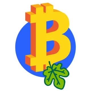 🍀 บิตคอยน์, คริปโต, สกุลเงิน, ใบมะเดื่อ telegram sticker