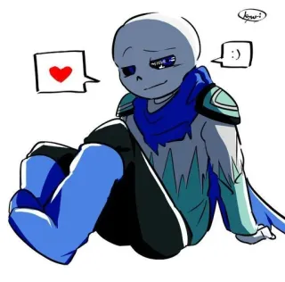 💙 Sans Undertale Sans, Undertale, Charakter, Videospiel telegram sticker