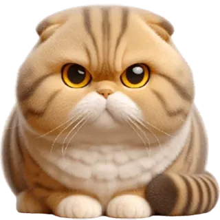 🤬 mèo, mèo con, động vật, dễ thương, mèo Scottish Fold, thú cưng telegram sticker