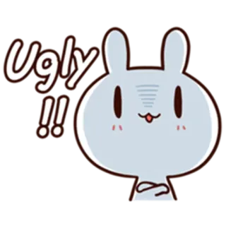 Moose the rabbit & Babe Carrot telegram stickers