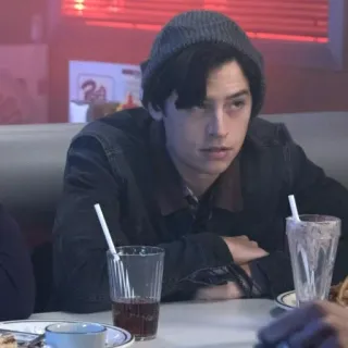 🍁 Jughead Jones Riverdale Drama adolescente, Restaurante americano, Retrato, Série de TV, Cole Sprouse telegram sticker