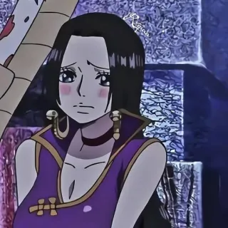 🥺 Boa Hancock One Piece Anime, One Piece, Boa Hancock, Dessin animé, Fille whatsapp sticker