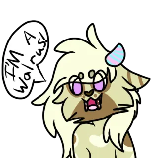 🐾 I'M ASS gatto, cartone animato, animale, adesivo, divertente, offensivo whatsapp sticker